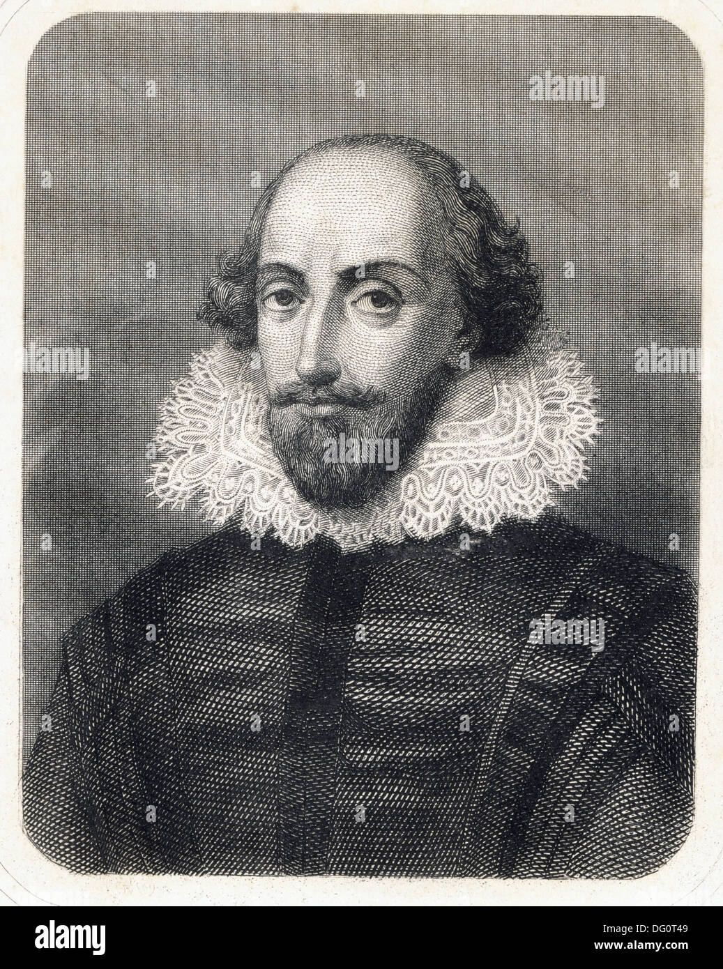 William Shakespeare, poète et dramaturge anglais (1564-1616) Banque D'Images