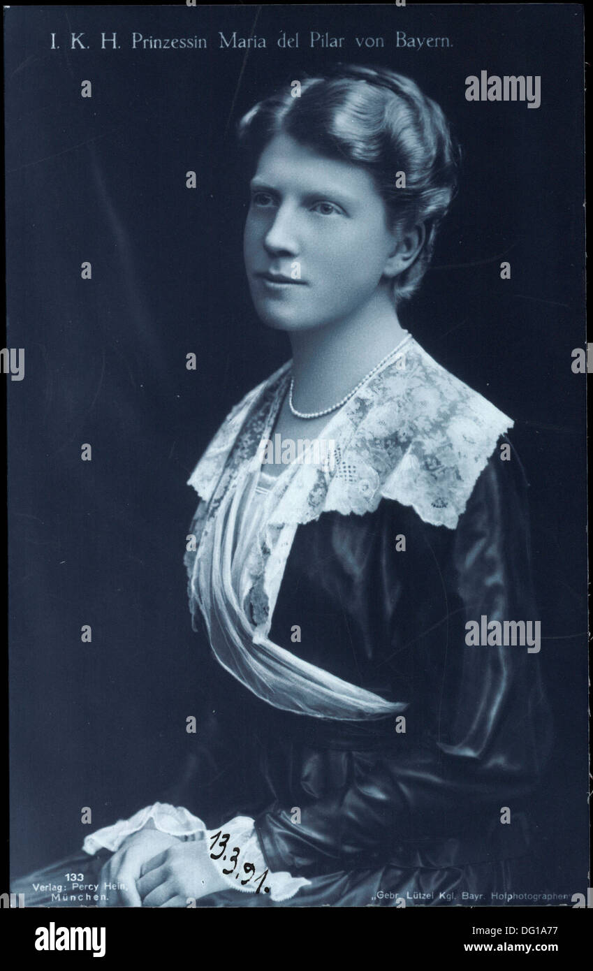 Ak Prinz Heinrich Sigismund von Preußen, Charlotte Agnes ; Banque D'Images