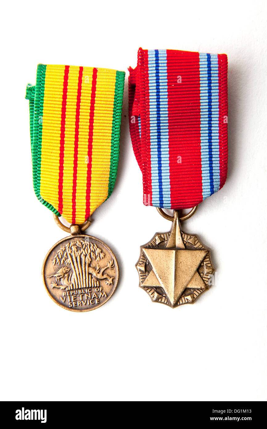 États-unis d'Amérique guerre du Vietnam médailles (vue de face) Banque D'Images