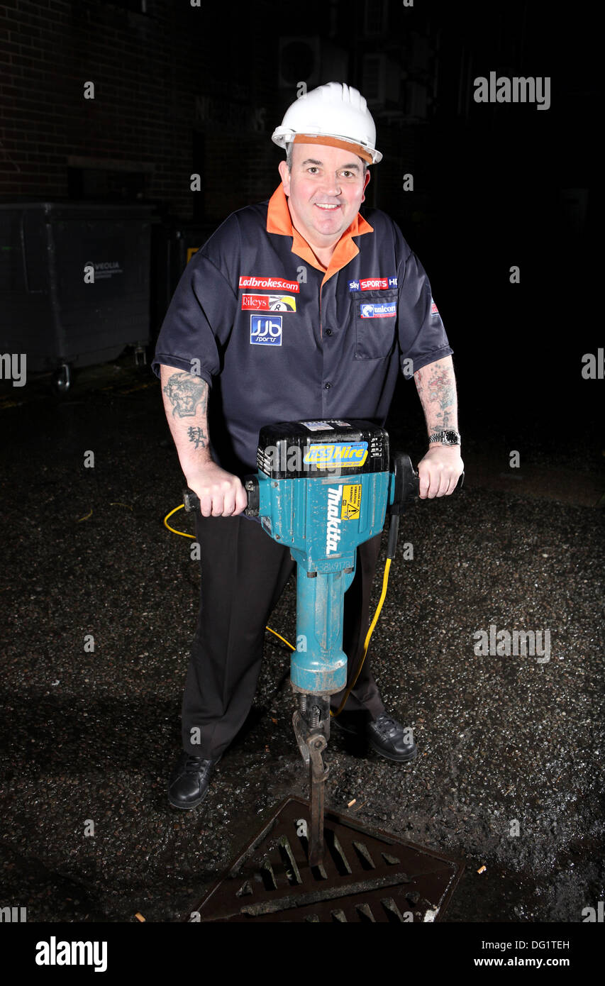 Phil Taylor joueur Banque D'Images