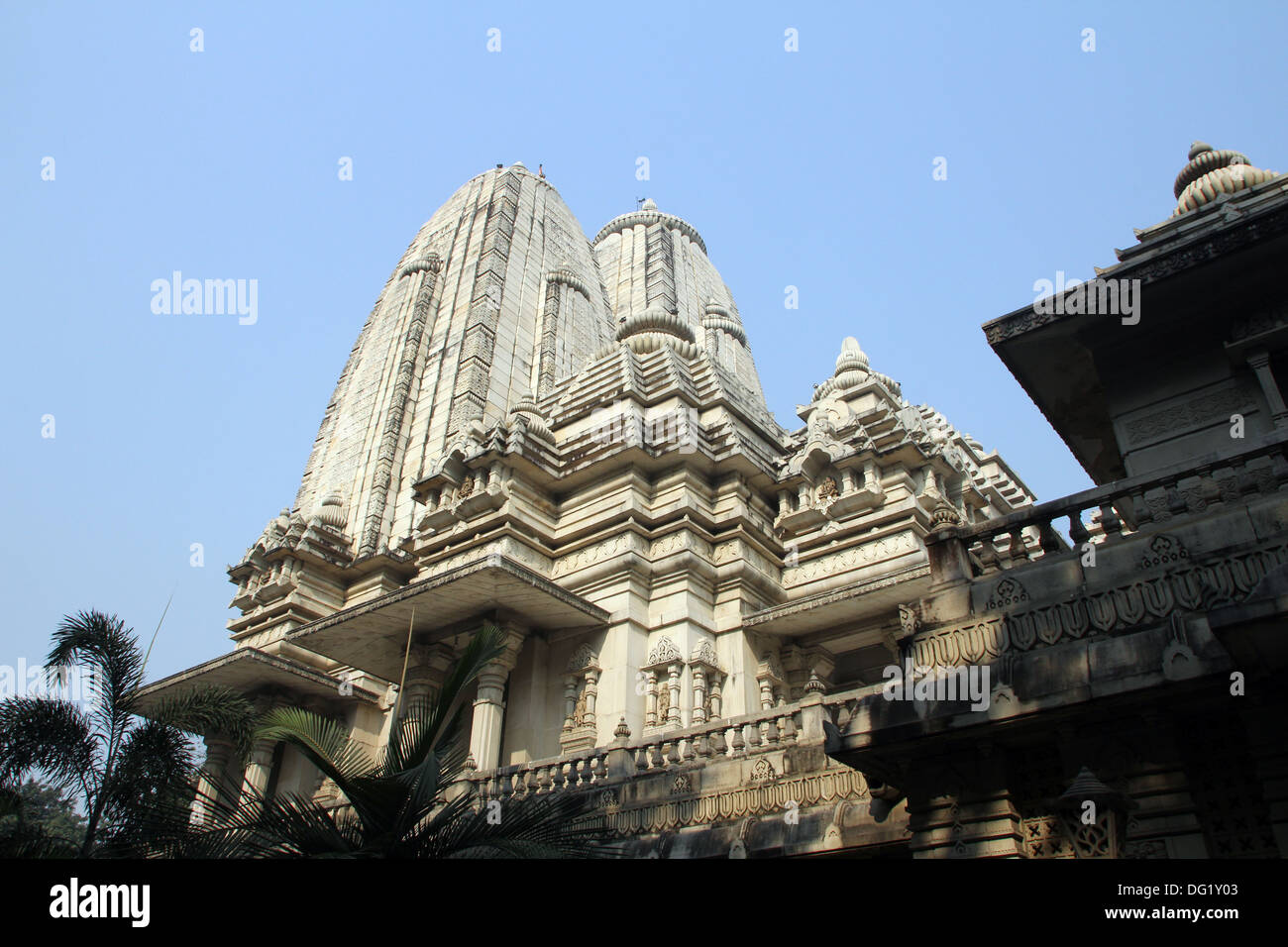 La Birla Mandir (Temple Hindou) dans la région de Kolkata, au Bengale occidental en Inde comme vu sur Novembre 30, 2012. Banque D'Images