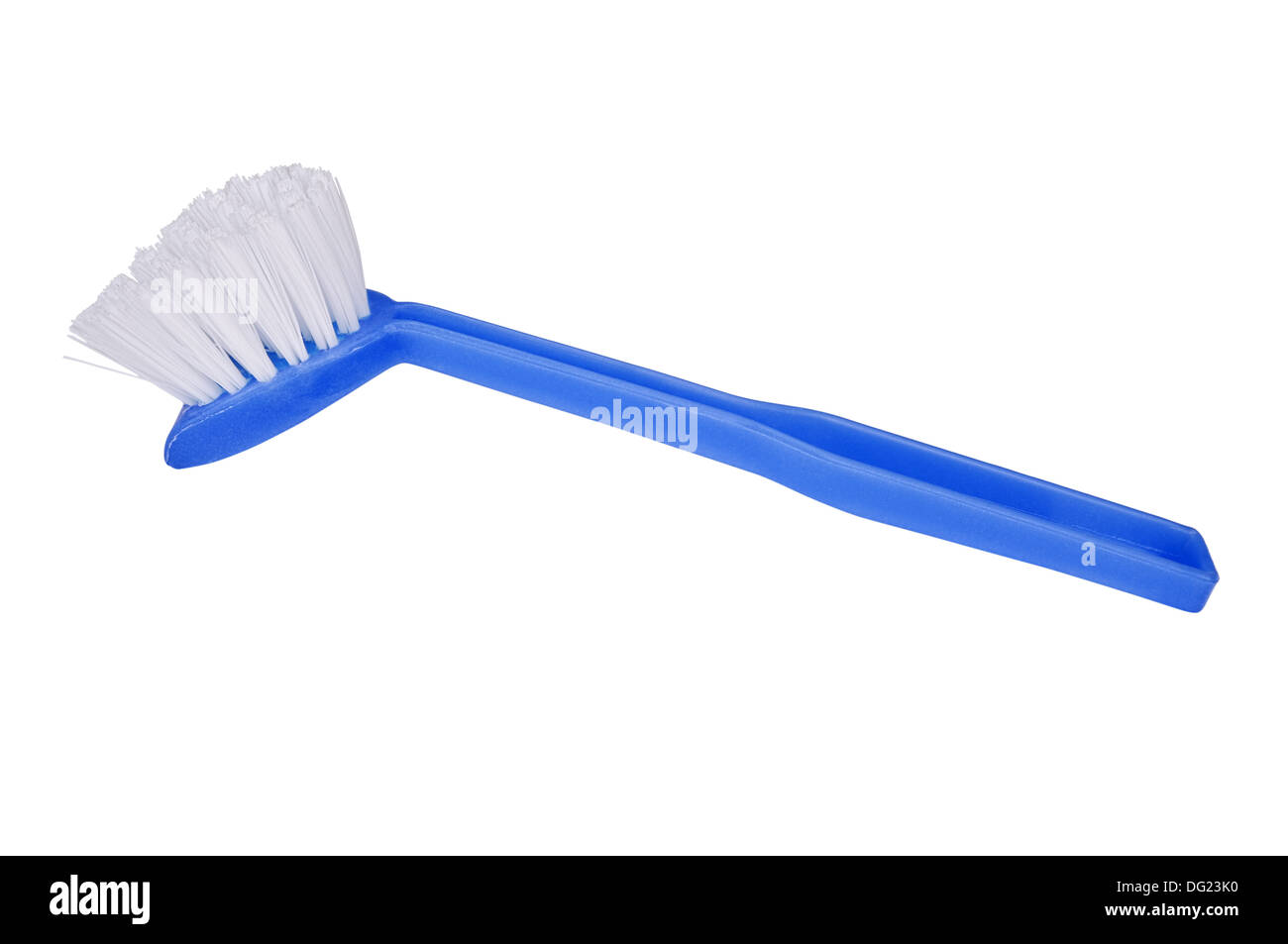 Brosse de lavage vaisselle isolé sur fond blanc Banque D'Images