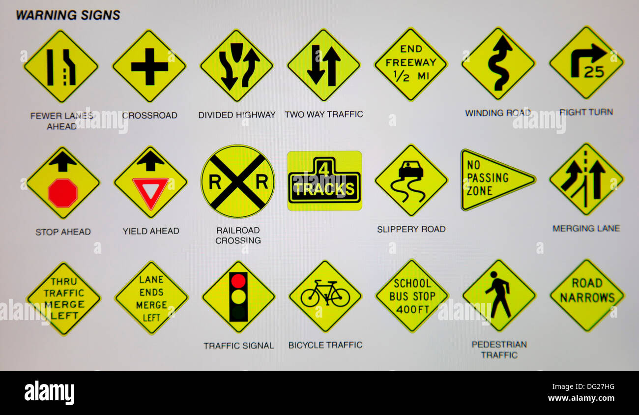 La signalisation routière de la circulation Banque D'Images