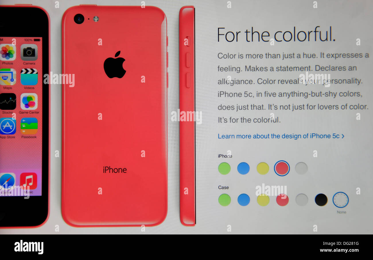 Je l'écran du téléphone sur le site de réseautage social Banque D'Images