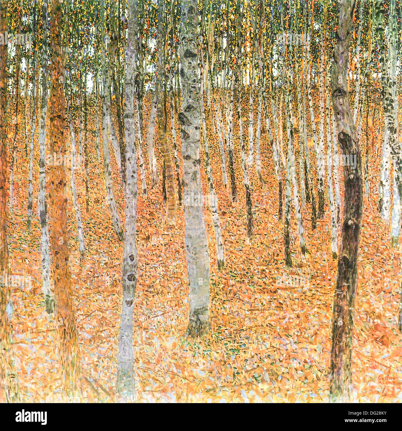J'hêtraie de Gustav Klimt, 1902 Banque D'Images