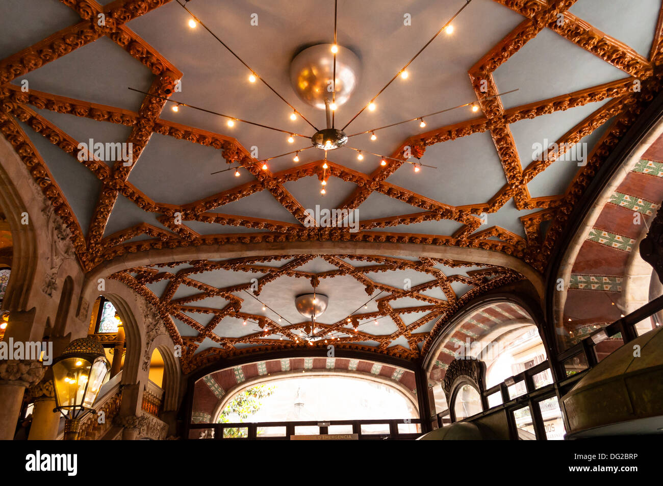 Palau de la Música Catalana, Lluís Domènech i Montaner, Barcelone, Catalogne, Espagne Banque D'Images