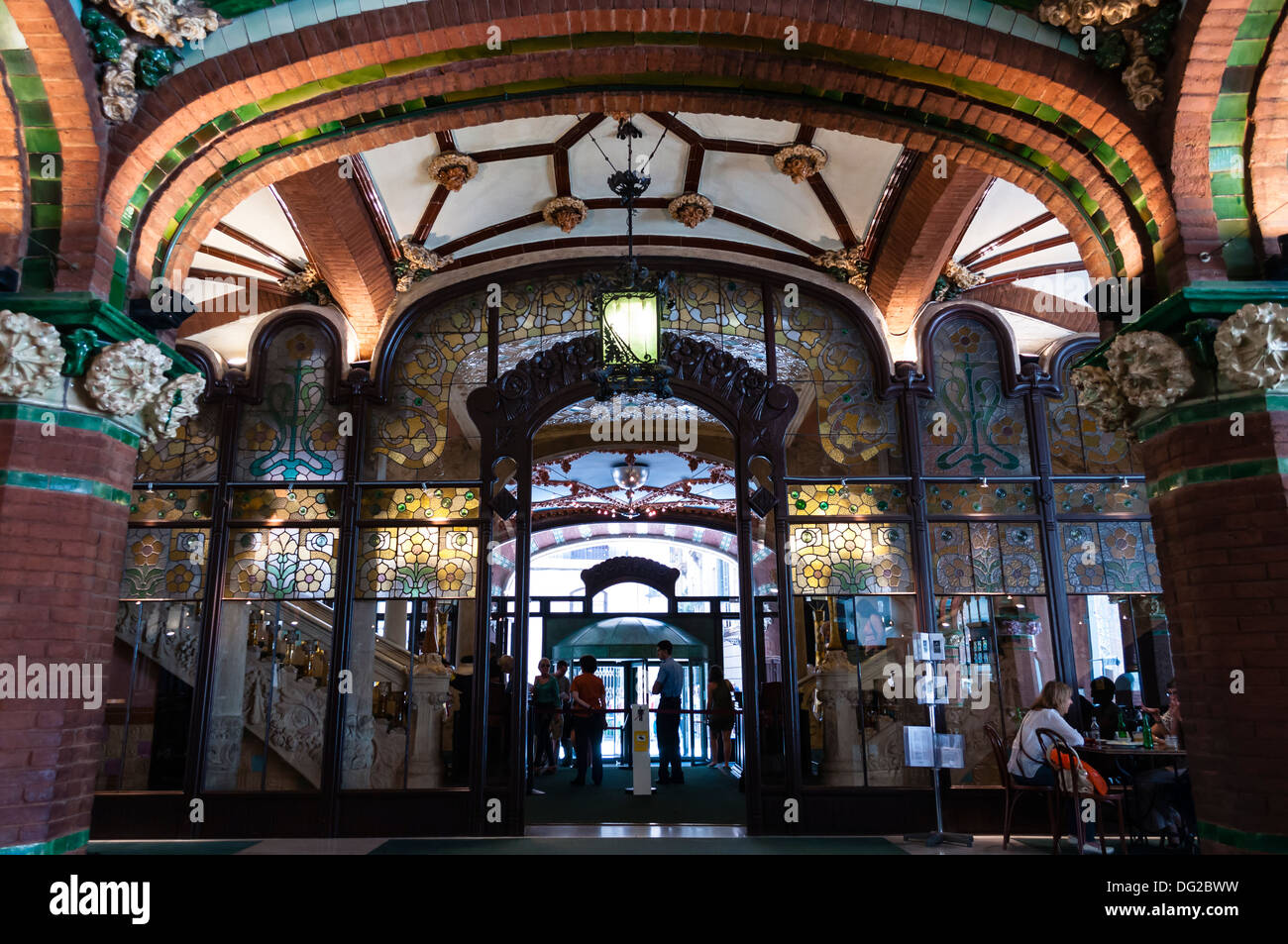 Palau de la Música Catalana, Lluís Domènech i Montaner, Barcelone, Catalogne, Espagne Banque D'Images
