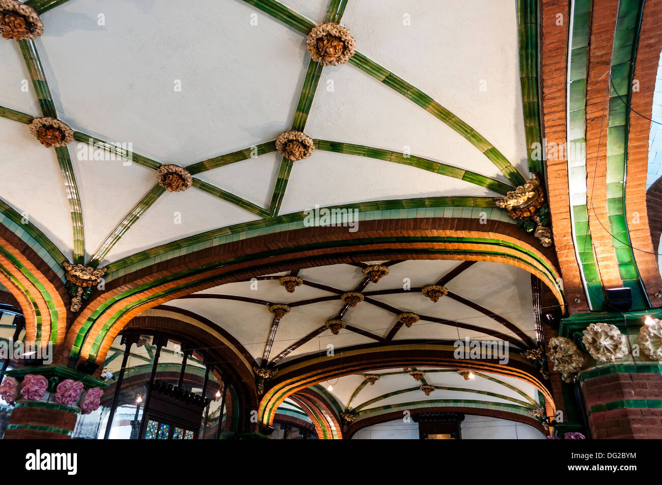 Palau de la Música Catalana, Lluís Domènech i Montaner, Barcelone, Catalogne, Espagne Banque D'Images