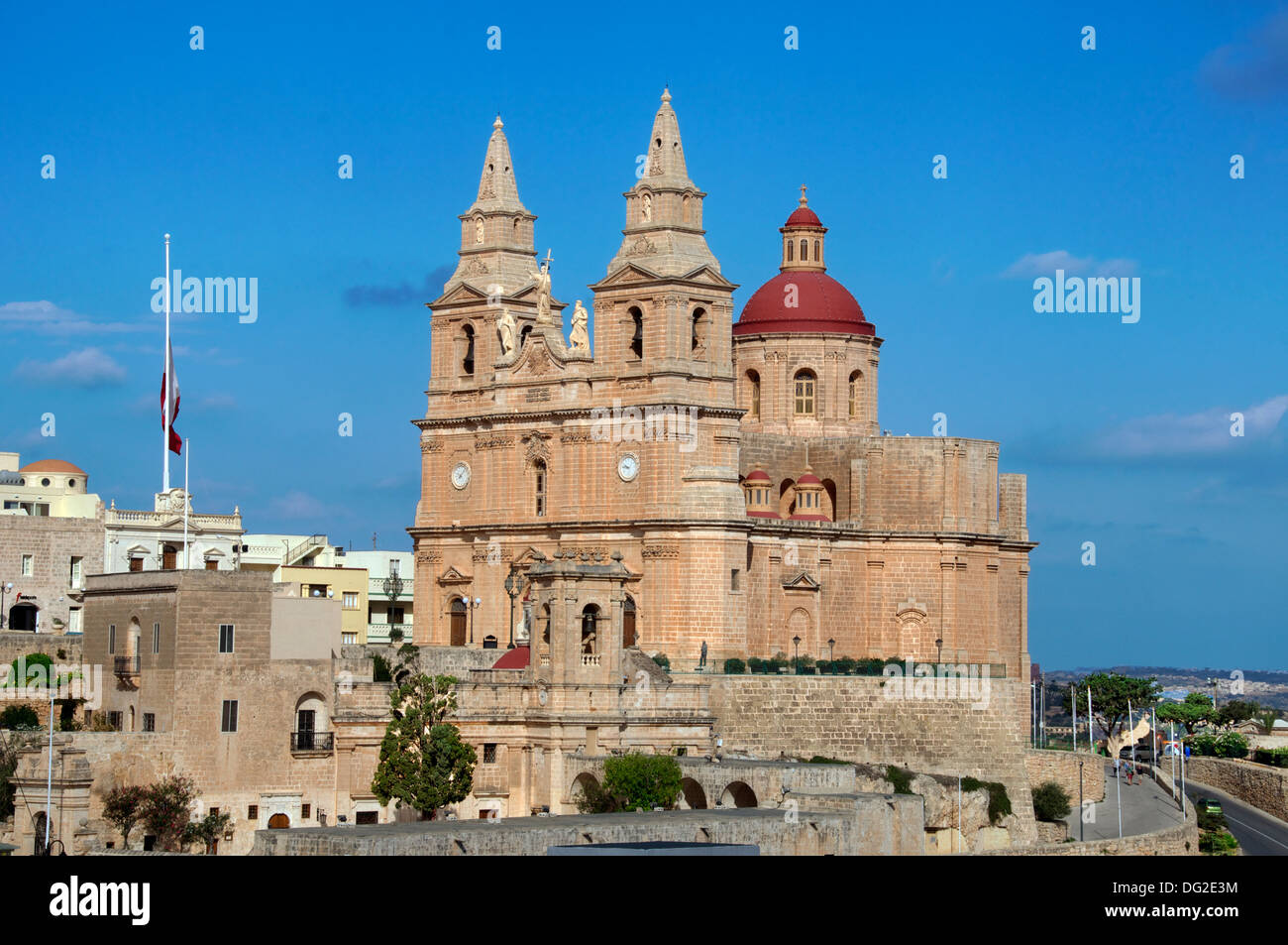 Eglise de Mellieha Malte Banque D'Images