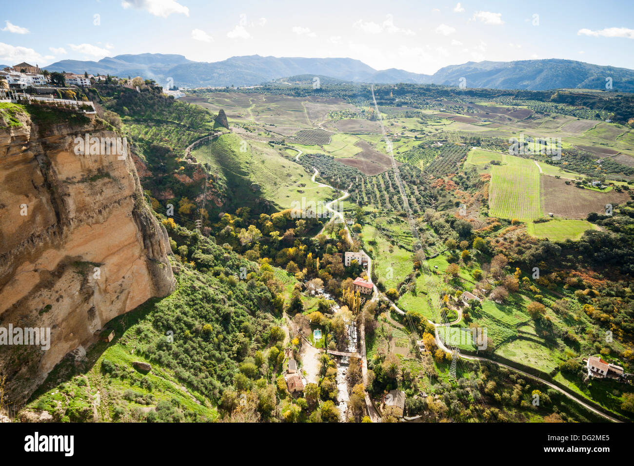 Paysage de Ronda, Andalousie, espagne. Banque D'Images