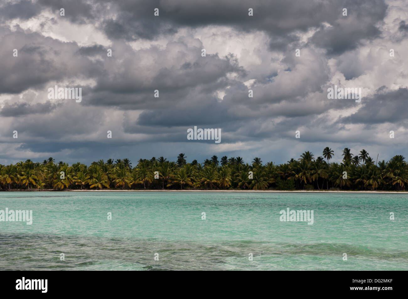 L'île de Saona, en République Dominicaine, Caraïbes. Banque D'Images