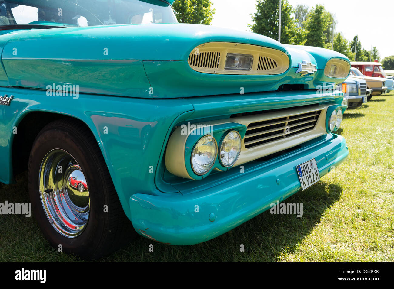 Détail de la camionnette pleine grandeur Chevrolet Apache 10 Banque D'Images