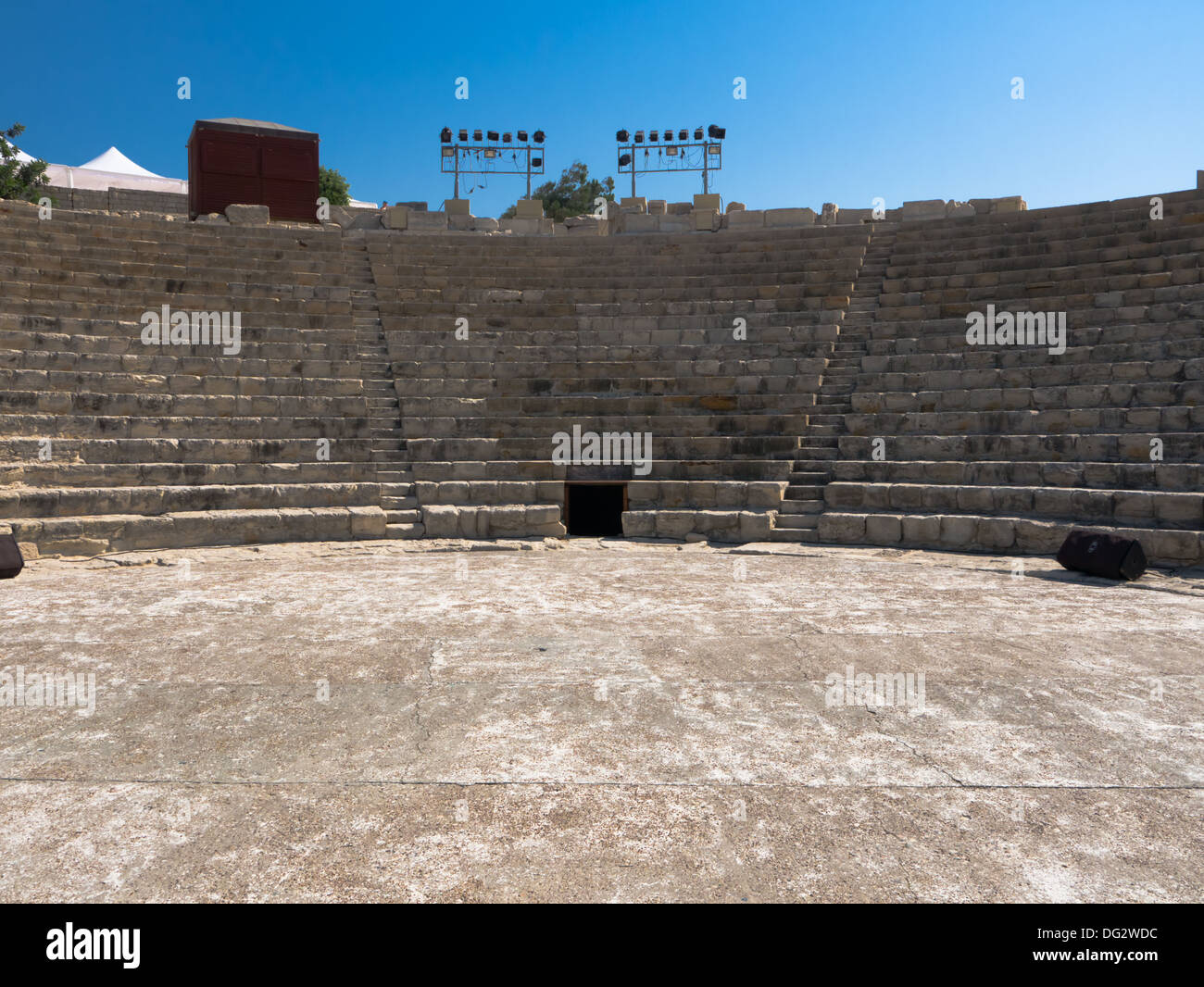 L'ancien amphithéâtre à curium à Chypre Banque D'Images