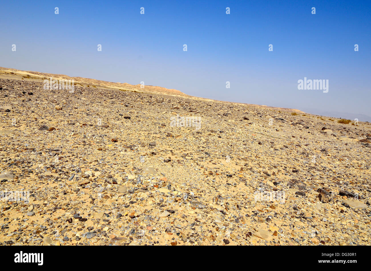 Fragment de la partie sud de la plaine(Arava), Israël. Banque D'Images