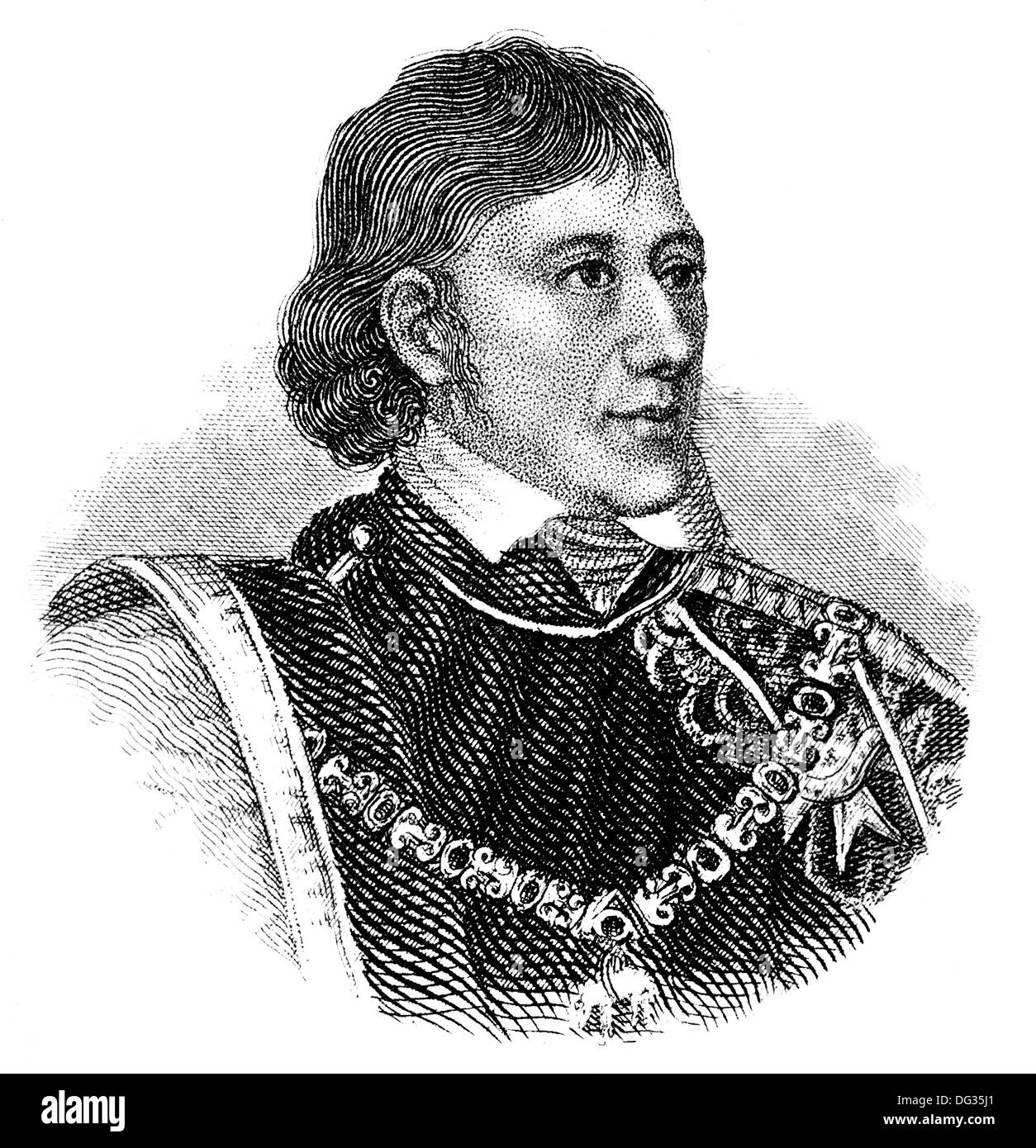 Count Ferenc Széchényi, 1754-1820, le fondateur de la Bibliothèque nationale de Hongrie et Musée National de Budapest Banque D'Images