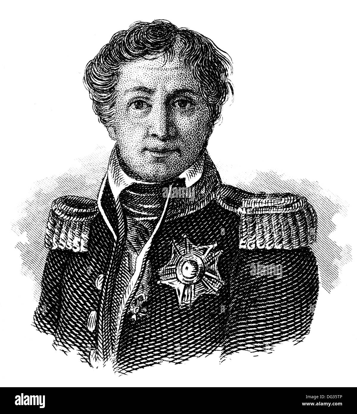 Laurent de Gouvion Saint-Cyr, 1er marquis de Gouvion-Saint-Cyr, 1764 - 1830, un commandant français , Maréchal de France, Banque D'Images