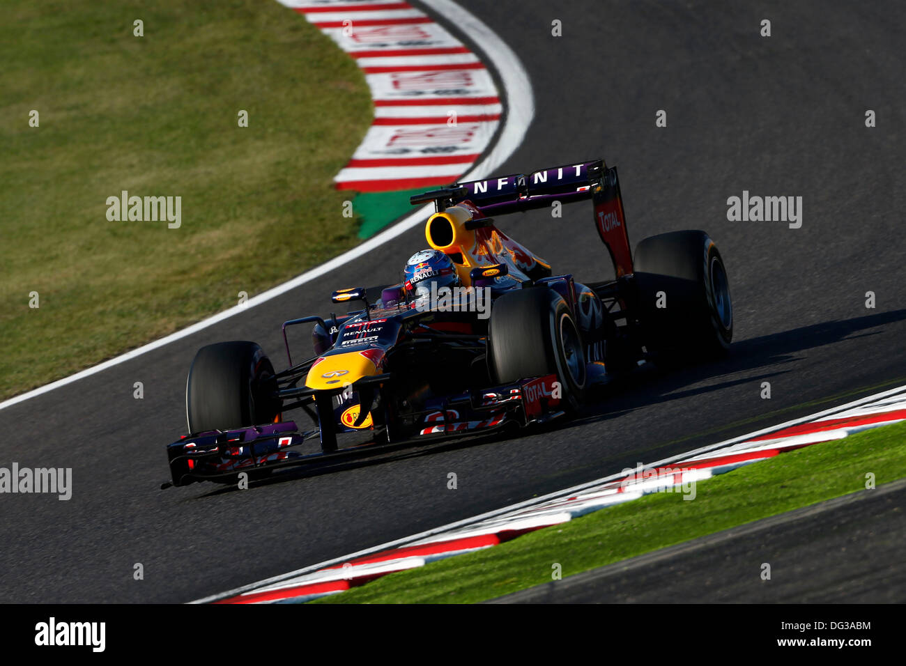 Suzuka, au Japon. 13e Octobre 2013. Sport Automobile : Championnat du Monde de Formule 1 de la FIA 2013, Grand Prix du Japon, # 1 Sebastian Vettel (GER, Infiniti Red Bull Racing), Crédit photo : dpa alliance/Alamy Live News Banque D'Images