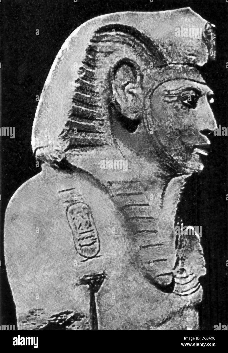 Cette sculpture sculpté d'Amenhotep III est de Thèbes. Amenhotep III était le neuvième pharaon de la xviiième dynastie. Banque D'Images