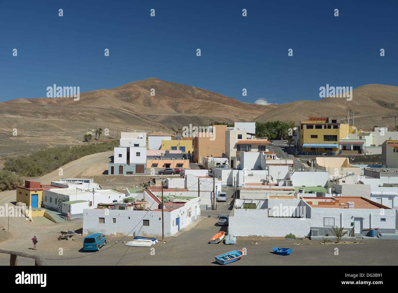 Ajuy, village de la pointe ouest du nord de Fuerteventura Banque D'Images