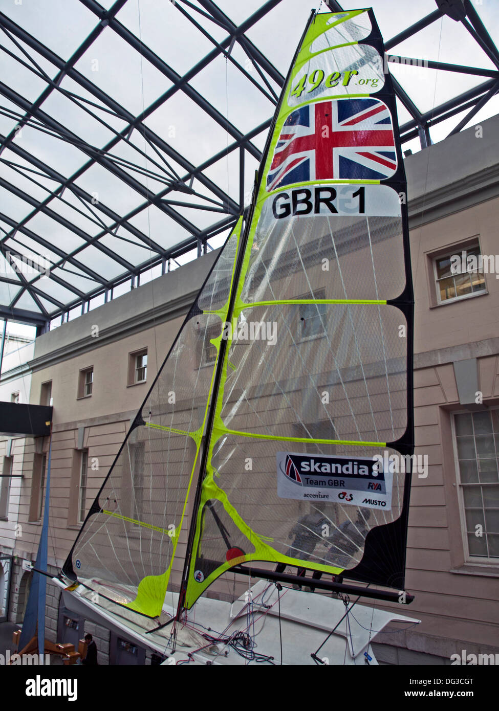 Intérieur de la National Maritime Museum, Greenwich, London, England, United Kingdom Banque D'Images