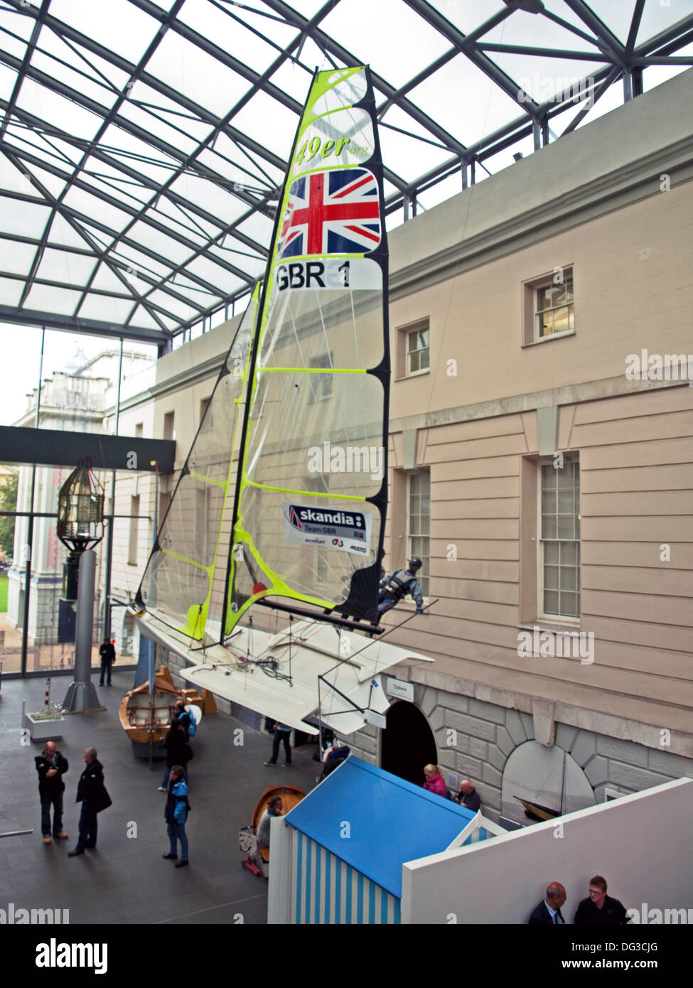 Intérieur de la National Maritime Museum, Greenwich, London, England, United Kingdom Banque D'Images