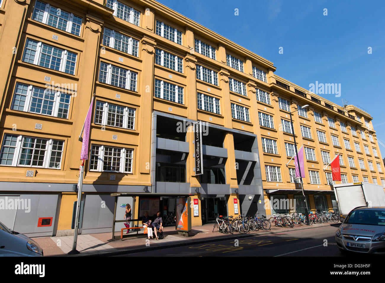 Le Franklin-Wilkins Building, Waterloo Campus, King's College London, UK Stamford Street. Banque D'Images