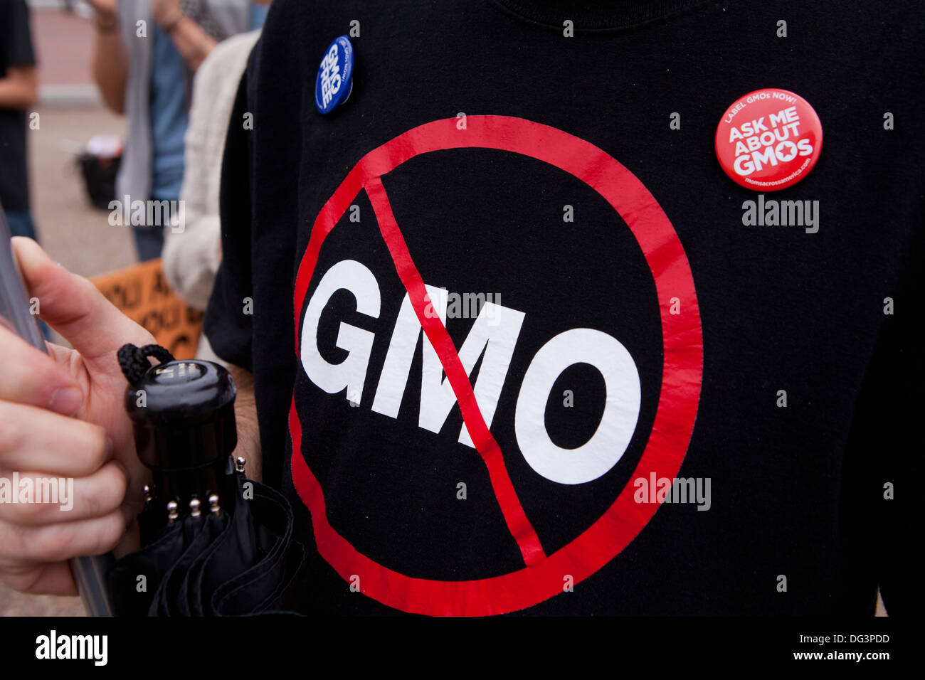 Anti-Monsanto protester - Washington, DC USA Banque D'Images