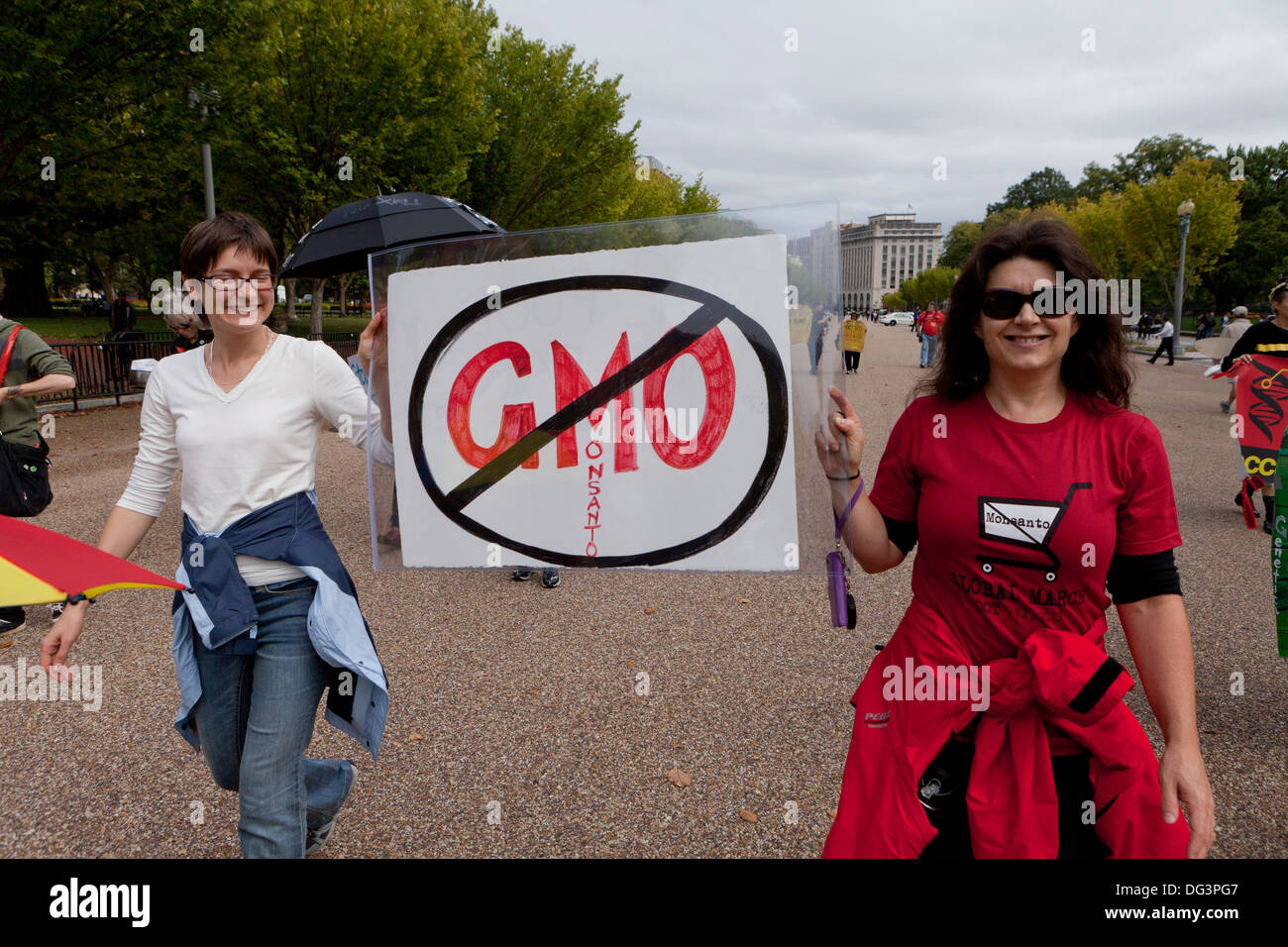 Anti-Monsanto protester - Washington, DC USA Banque D'Images