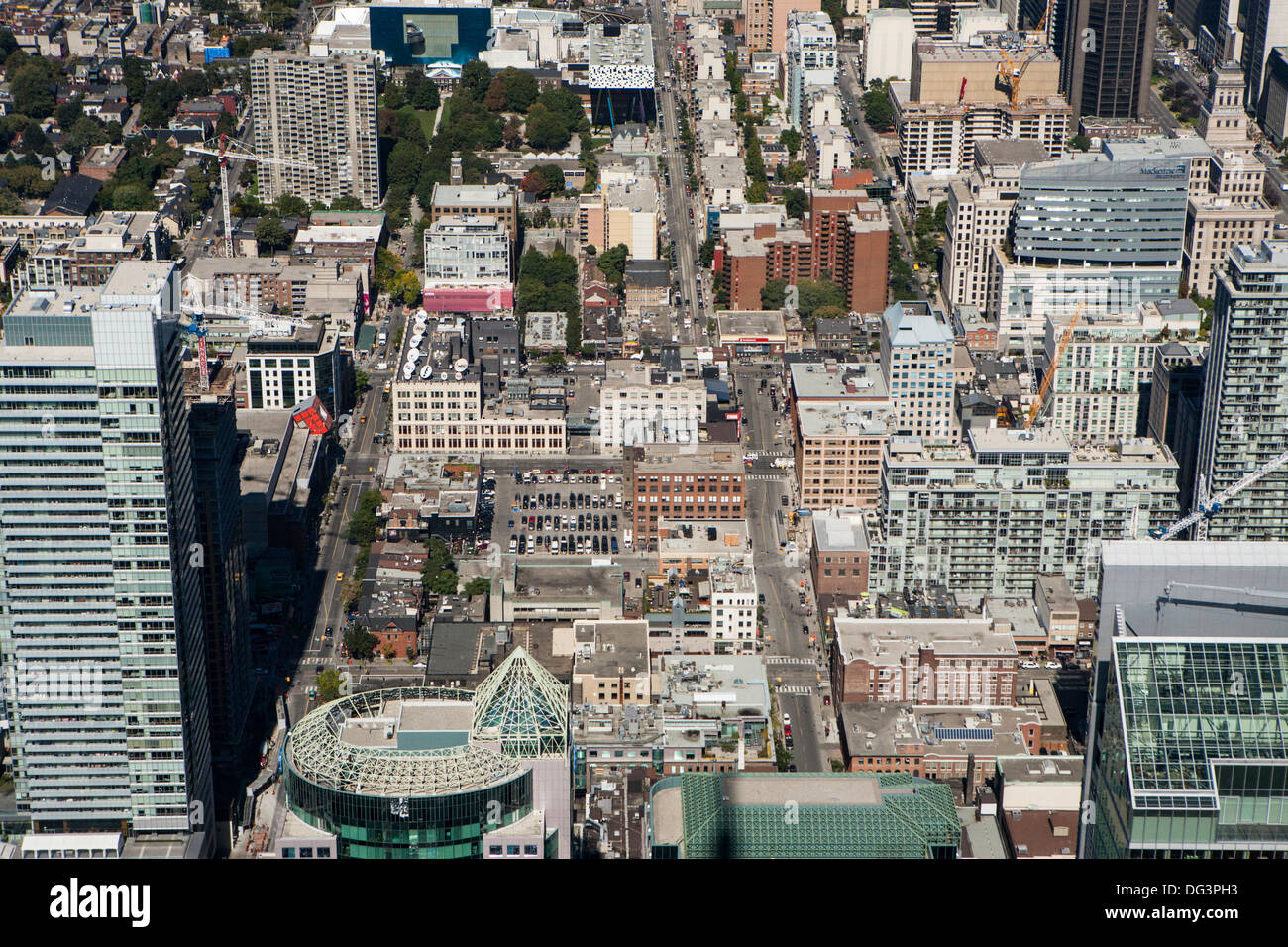 Ville de Toronto comme vu de la Tour CN. Banque D'Images