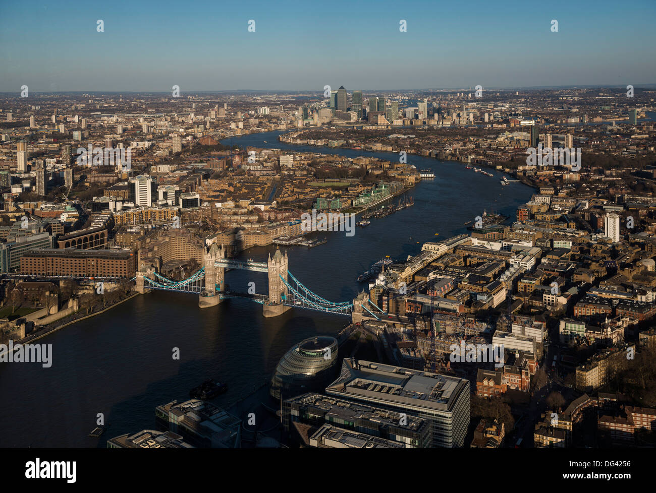 Vue depuis le Shard, London, Angleterre, Royaume-Uni, Europe Banque D'Images