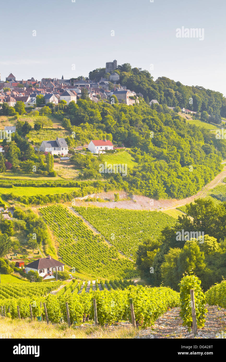 Le vignoble de Sancerre dans la vallée de la Loire, Cher, Centre, France, Europe Banque D'Images