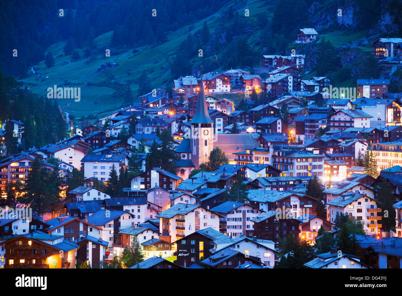 Zermatt, Valais, Alpes Suisses, Suisse, Europe Banque D'Images