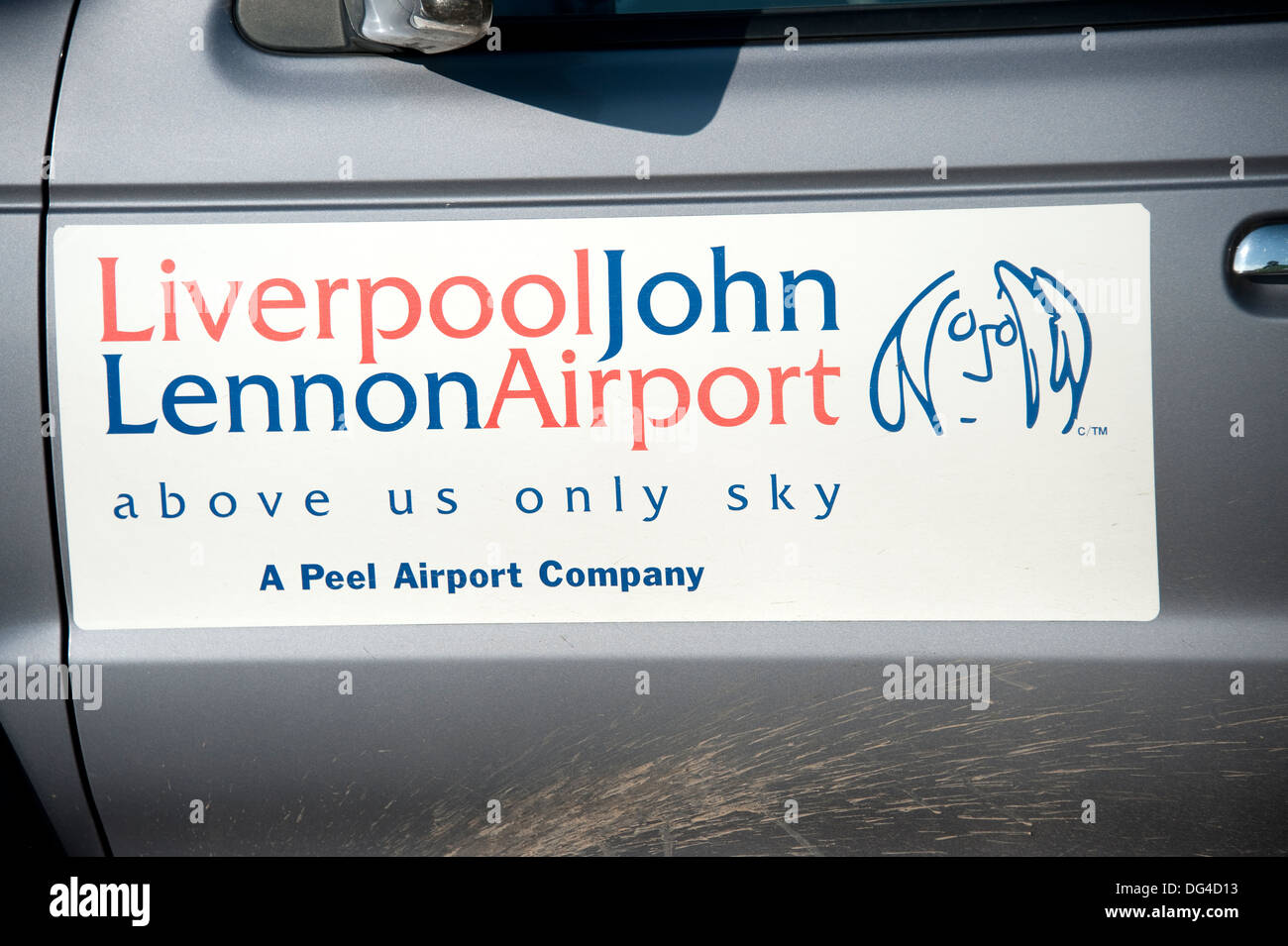 Liverpool John Lennon Airport Logo Sign Banque D'Images