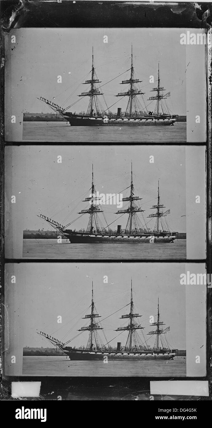L'USS Pensacola était un sloop de guerre de l'US Navy, connu pour son rôle dans les engagements navals au début du XIXe siècle. C'était une partie importante de l'histoire navale des États-Unis. Banque D'Images