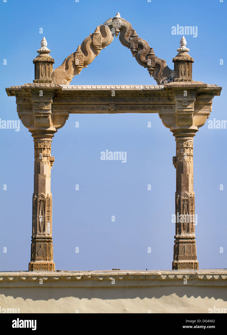 À l'Archway City Palace à Udaipur au Rajasthan en Inde occidentale. Banque D'Images