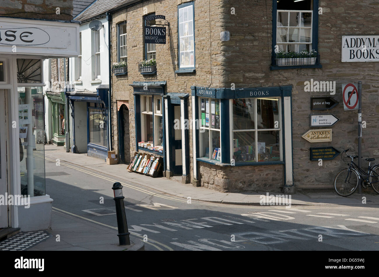 Une librairie à Hay-on-Wye, Powys, Wales, UK Banque D'Images