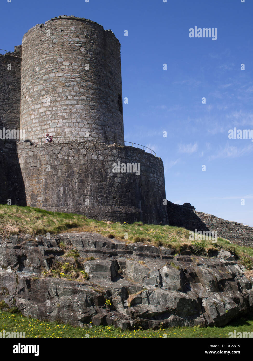 Château de Harlech, Galles, Royaume-Uni Banque D'Images