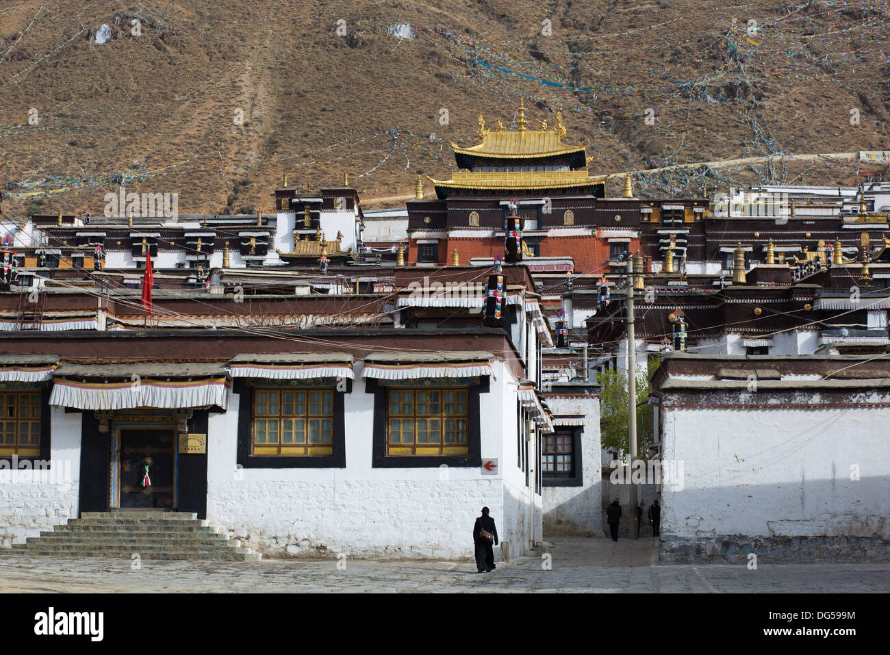 Le monastère de Palkhor Tibet Province en Chine Banque D'Images