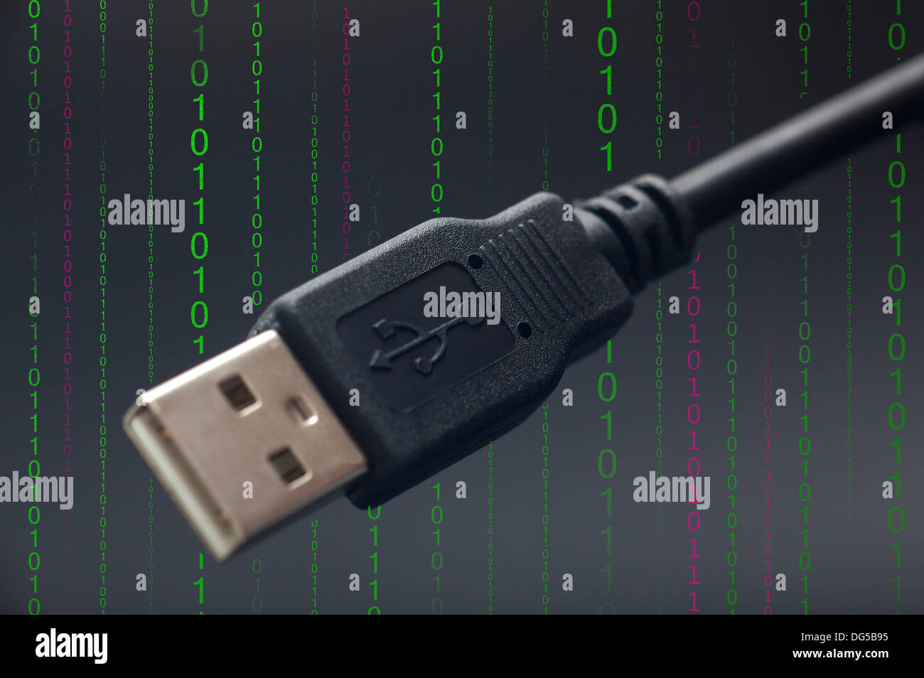 Fiche de câble USB Banque D'Images
