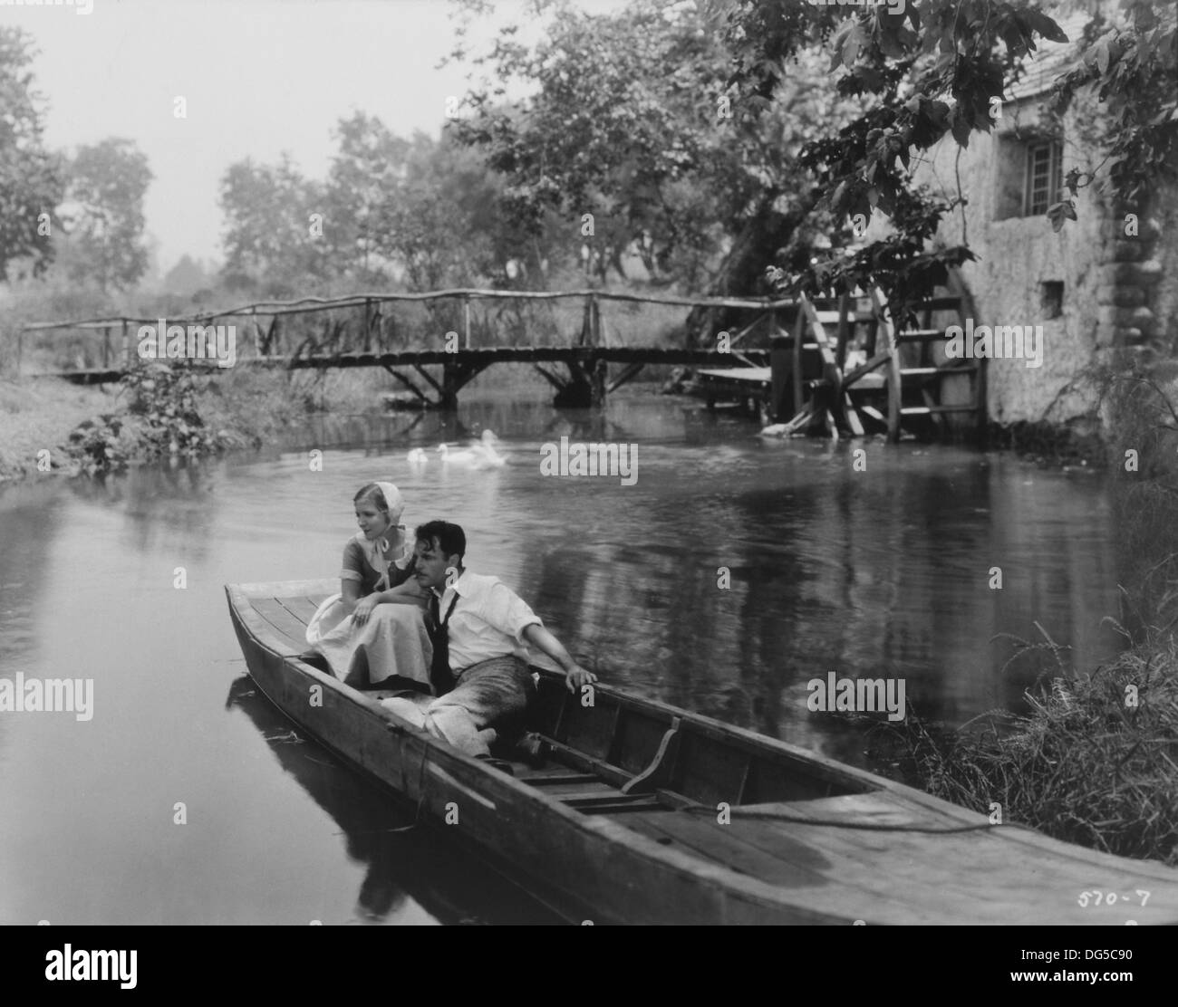 Helen Hayes et Neil Hamilton, sur-ensemble du film, 'le péché de Madelon Claudet', Metro-Goldwyn-Mayer, 1931 Banque D'Images
