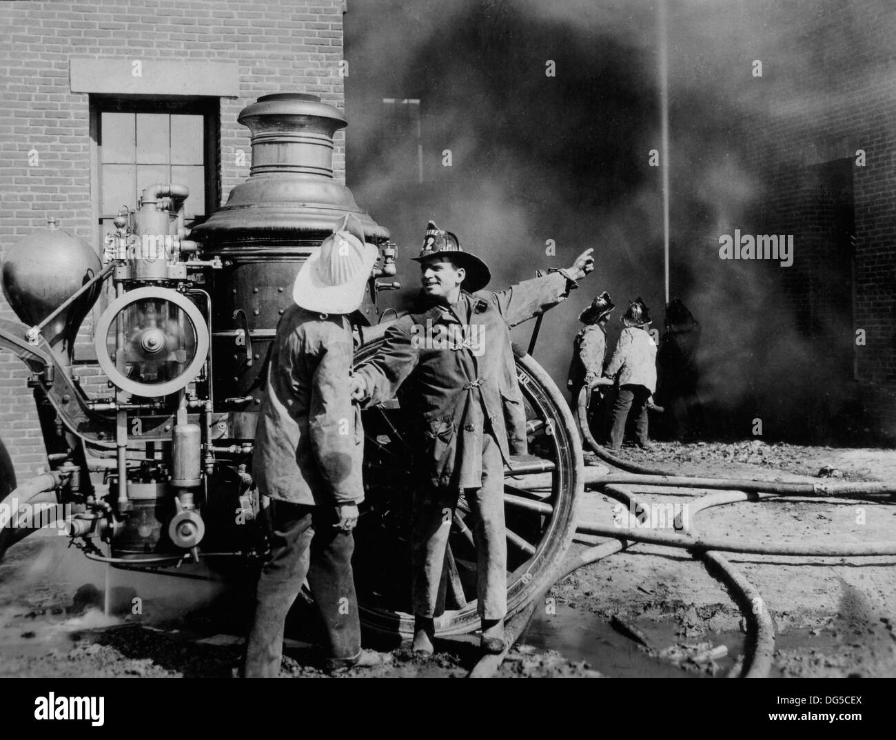 Douglas Fairbanks, On-Set du cinéma muet, Sa Majesté, l'Américain, 1919 Banque D'Images