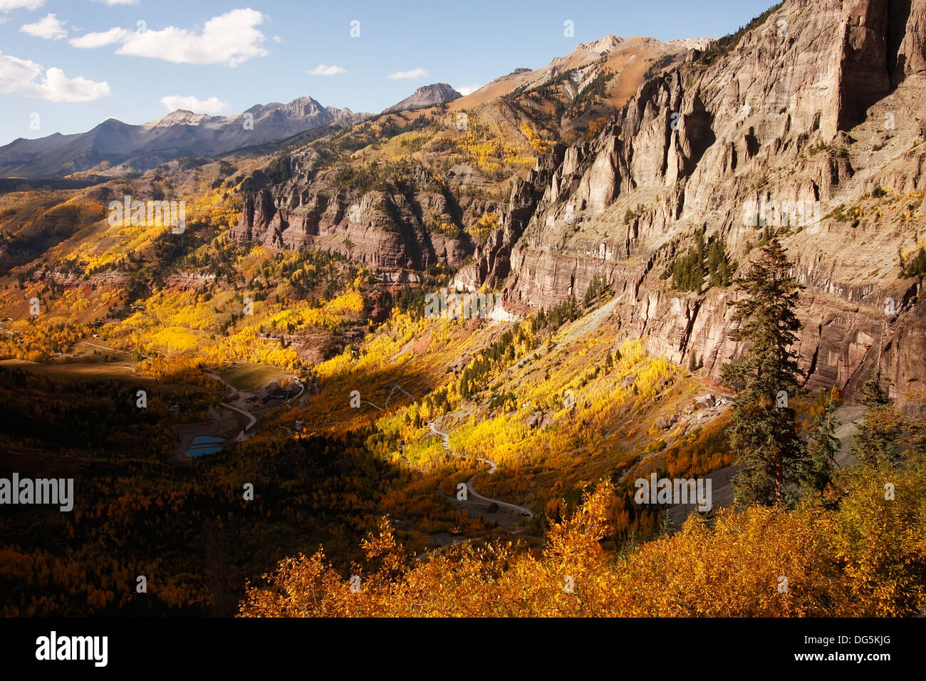 Scenic près de Telluride, Uncompahgre National Forest, Colorado, USA Banque D'Images