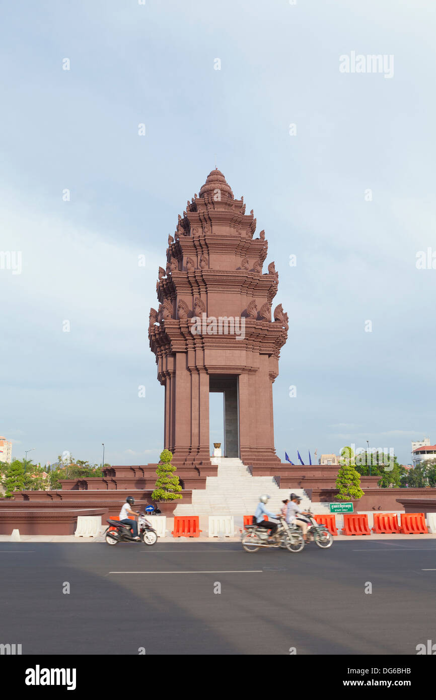 Le monument de l'indépendance à Phnom Penh, Cambodge Banque D'Images