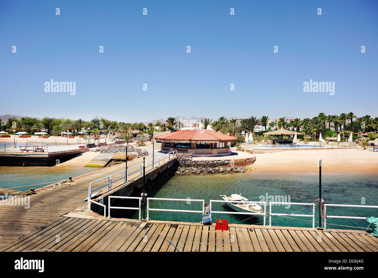 Station touristique de summertime en Egypte Banque D'Images