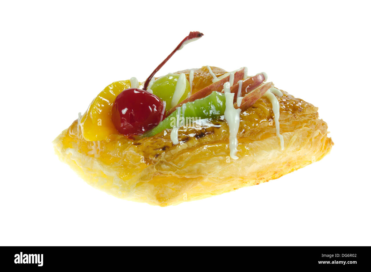 Danois Apple garnie de fruits frais glacés Banque D'Images