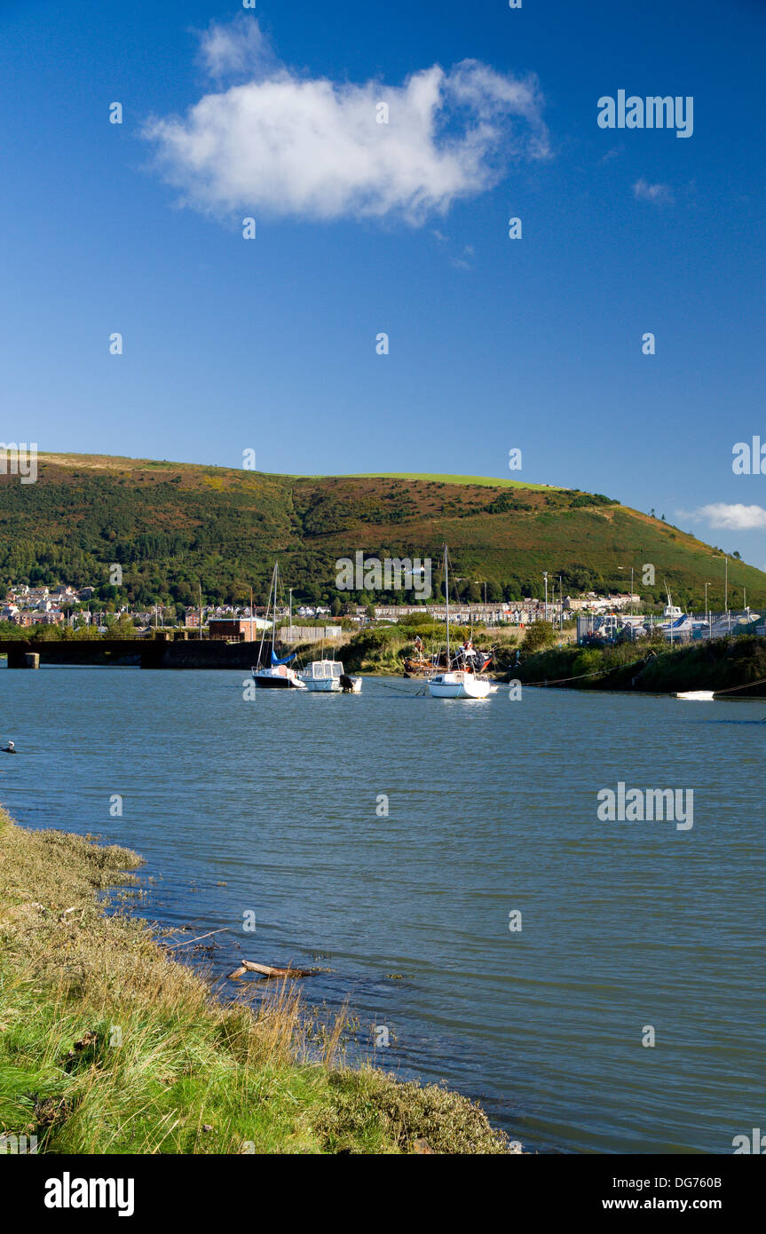 River Avan Port Talbot, Pays de Galles du Sud. Banque D'Images