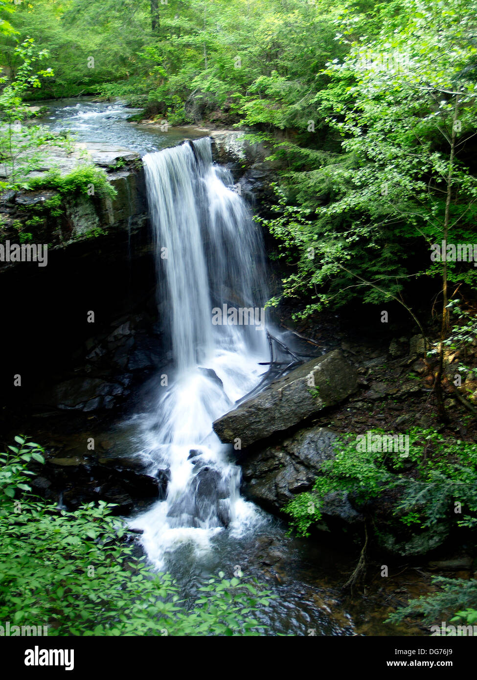 Laurel Falls dans la région de South Cumberland State Park, New York Banque D'Images