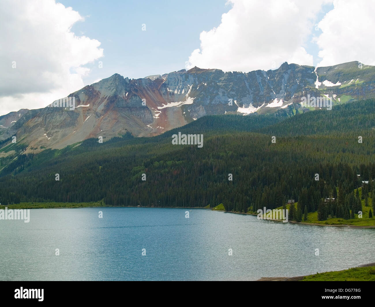 Trout Lake, San Juan Skyway,Colorado Banque D'Images