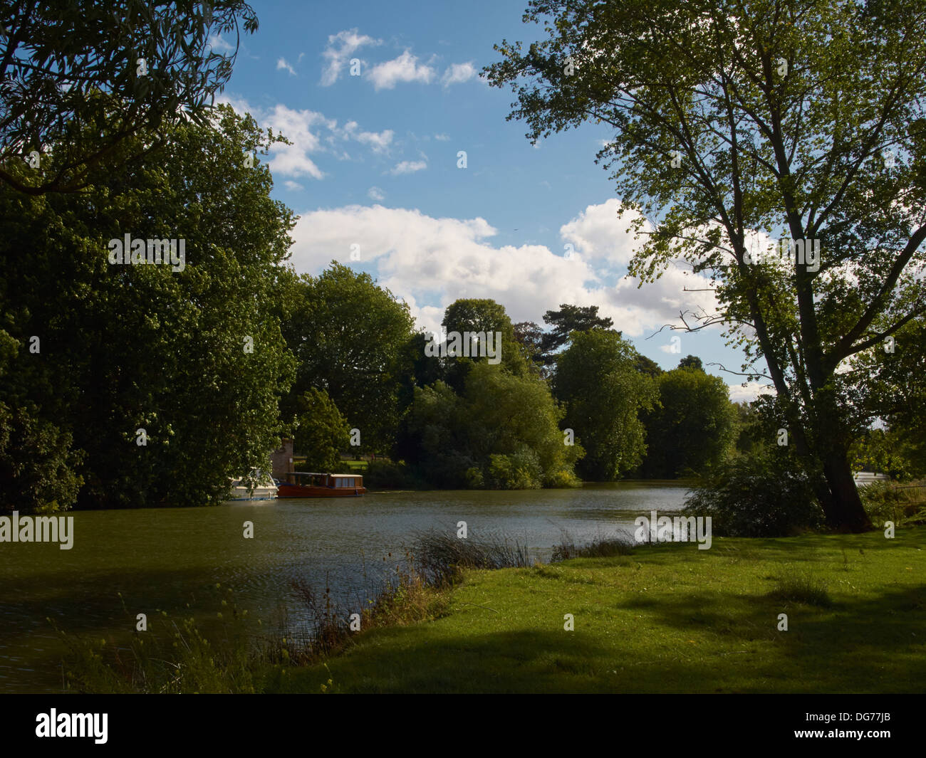 La Tamise près de Abingdon, Oxfordshire, Angleterre Banque D'Images