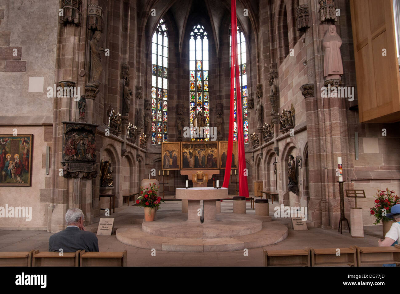 La Frauenkirche à Nuremberg. Banque D'Images